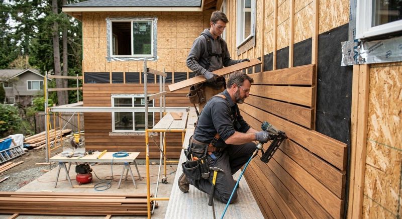 Hardwood Siding Installation in Boston, MA